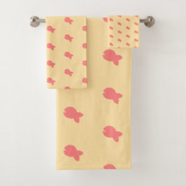 Fische wiederholen Kinder Baby Bath Handtuch Set