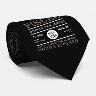 Fische Zeichen des Zodiaks, astrologisch Krawatte