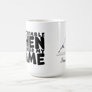 Fische zittern, wenn sie meinen Namen hören Kaffeetasse
