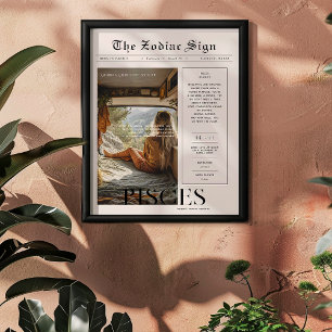 Fische Zodiac Astrologie Foto Zeitung Poster