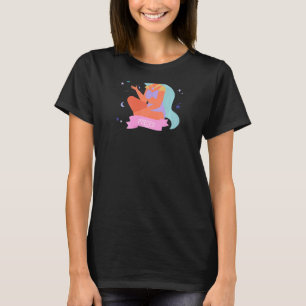 Fische-Zodiac-Horoskop Astrologie Damen Rückendruc T-Shirt