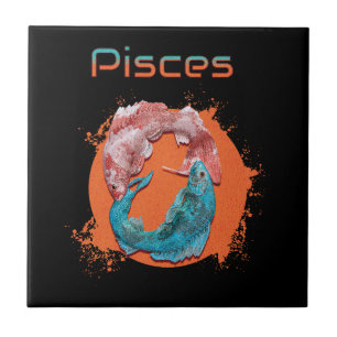 Fische-Zodiac-Horoskop Wasser Astrologie Zeichen Fliese
