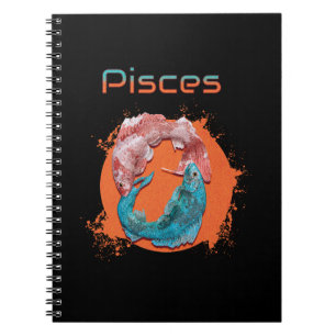 Fische-Zodiac-Horoskop Wasser Astrologie Zeichen Notizblock