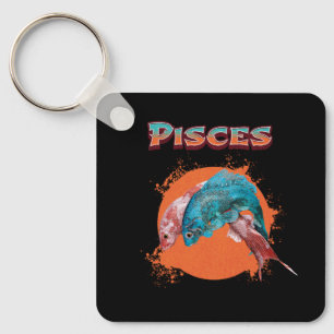 Fische-Zodiac-Horoskop Wasser Astrologie Zeichen Schlüsselanhänger