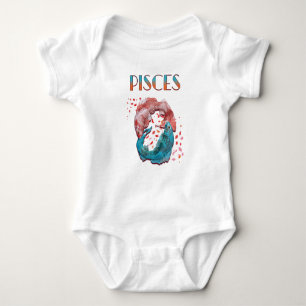 Fische Zodiac Horoskop Wasserastrologie Zeichen Baby Strampler