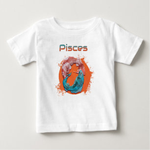 Fische Zodiac Horoskop Wasserastrologie Zeichen Baby T-shirt