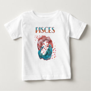 Fische Zodiac Horoskop Wasserastrologie Zeichen Baby T-shirt