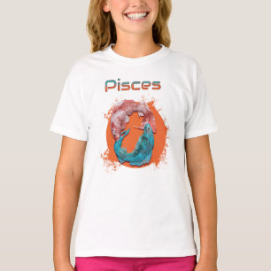 Fische Zodiac Horoskop Wasserastrologie Zeichen T-Shirt