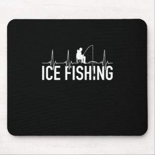 Fischeisfischen Herzschlag Mousepad