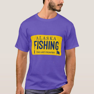 Fischen Alaska Kennzeichen T-Shirt