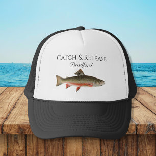 Fischen Angler Fly-Fischen Forelle Truckerkappe