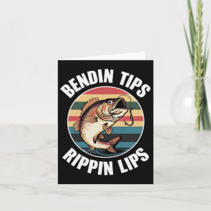 Fischen B Vater Funny Bending-tipps-rippin lips Karte