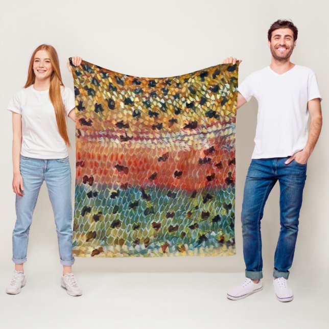 Fischen Bachforelle  Fleecedecke (Beispiel)