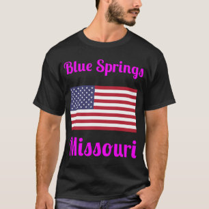 Fischen Bass Fisch US Amerikanische Flagge Patriot T-Shirt