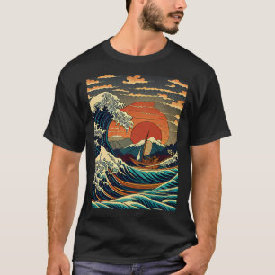 Fischen Bassangeln Angler Vater USA Amerikanische T-Shirt
