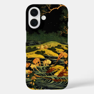 Fischen bei Fackellicht in der Provinz Kai iPhone 16 Hülle