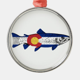 Fischen Colorado Ornament Aus Metall