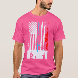 Fischen der Hirschfahne T-Shirt