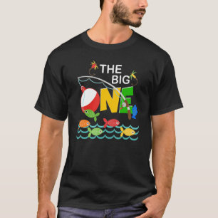 Fischen des großen ein Jahr 1st ersten Geburtstag  T-Shirt