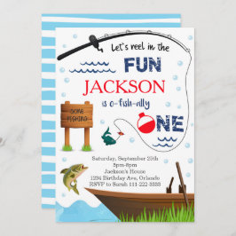 Fischen Einladung zum 1. Geburtstag