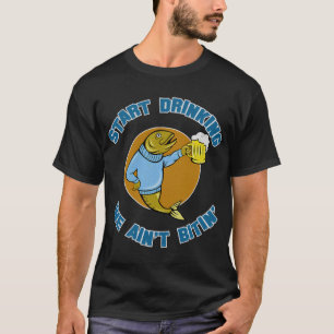Fischen Fische Geschenkwurm T-Shirt