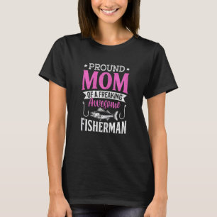 Fischen Fischer Mutter Fischer Mama Fisch T-Shirt