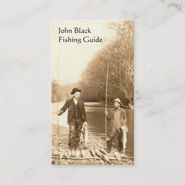 Fischen-Führer Visitenkarte (Vorderseite)