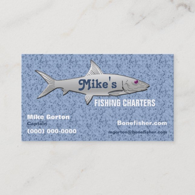 Fischen-Führer-Visitenkarte Visitenkarte (Vorderseite)