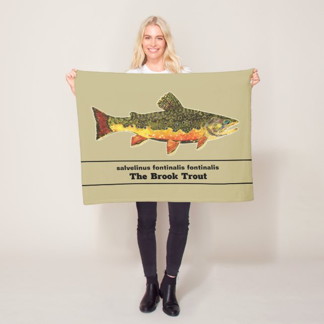 Fischen für Brookie - Bachforelle Fischer Fleecedecke (Beispiel)