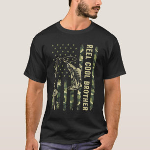 Fischen für Männer Bro Fisher Reel Cool Brother T-Shirt