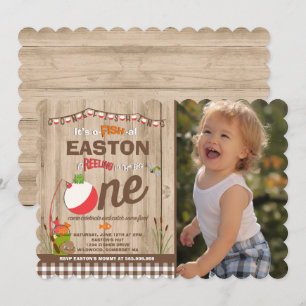 Fischen-Geburtstags-Einladung O-Fisch-Verbündeter Einladung