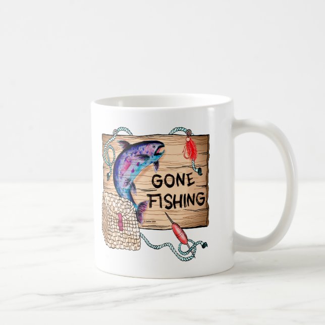 Fischen gegangen kaffeetasse (Rechts)