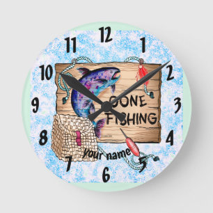 Fischen gegangen Uhr