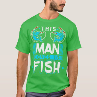 Fischen Geschenke Boyfriend Fischer Vater Dieser M T-Shirt
