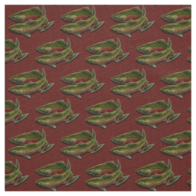 Fischen-Gewebecoho-Lachs-Fisch-Kunst-Gewebe Stoff (Muster)