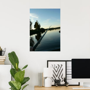 Fischen in der Abendmahlzeit Poster