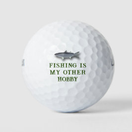 Fischen ist mein anderer Hobby Mullet Fish Golf Ba Golfball
