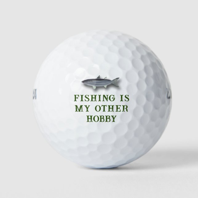 Fischen ist mein anderer Hobby Mullet Fish Golf Ba Golfball (Vorderseite)