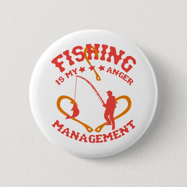 Fischen ist mein Angermanagement Button (Vorderseite)