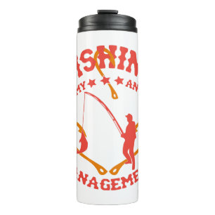 Fischen ist mein Angermanagement Thermosbecher