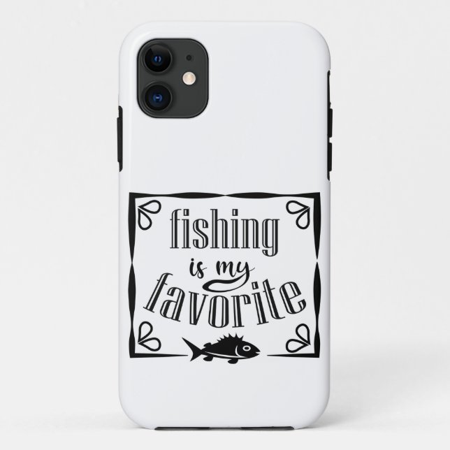Fischen ist mein Lieblingsziffer Case-Mate iPhone Hülle (Rückseite)