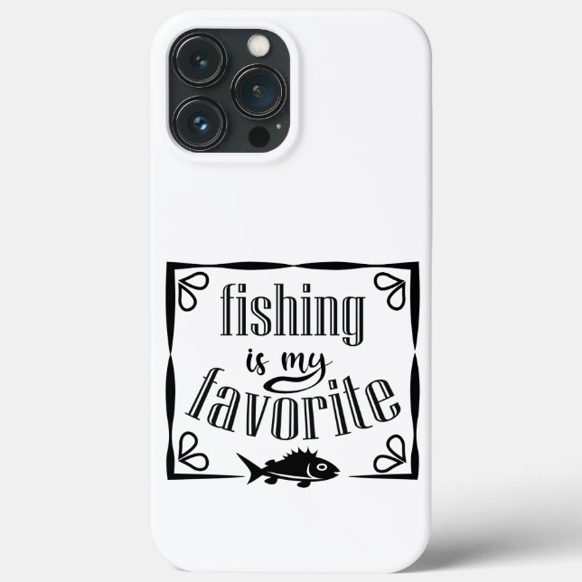 Fischen ist mein Lieblingsziffer Case-Mate iPhone Hülle (Rückseite)
