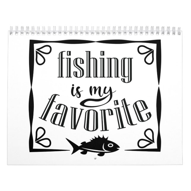 Fischen ist mein Lieblingsziffer Kalender (Titelbild)