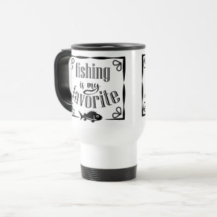 Fischen ist mein Lieblingsziffer Reisebecher