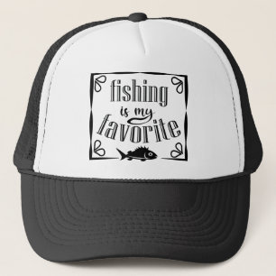 Fischen ist mein Lieblingsziffer Truckerkappe