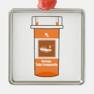 Fischen ist mein Medikament Ornament Aus Metall