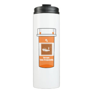 Fischen ist mein Medikament Thermosbecher