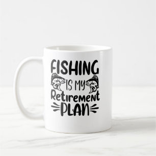 Fischen ist mein Ruhestandsplan, Funny Fishing Lov Kaffeetasse
