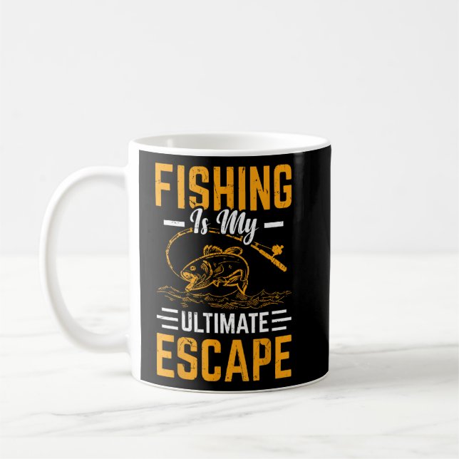 Fischen ist mein ultimatives Entkommen Kaffeetasse (Links)