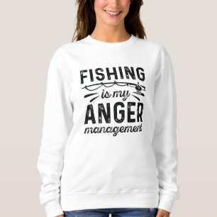 Fischen ist mein Wutmanagement Sweatshirt